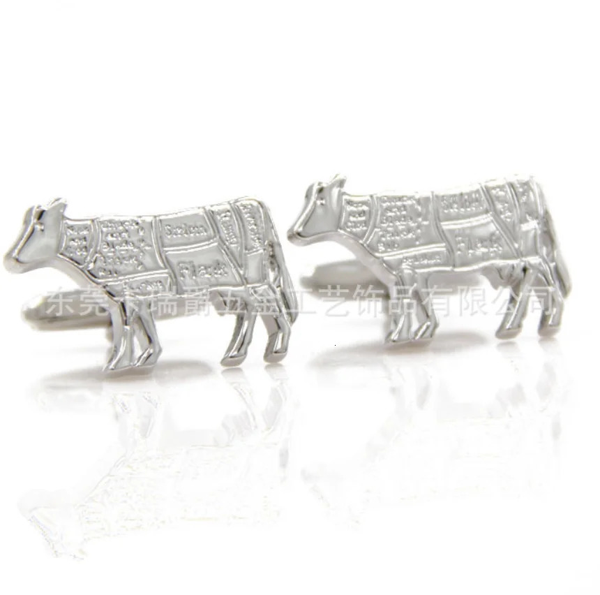 10 pairs of wild water buffalo Niu cufflinks copper plated cufflinks shirt cufflinks mens jewelry accessories 250220