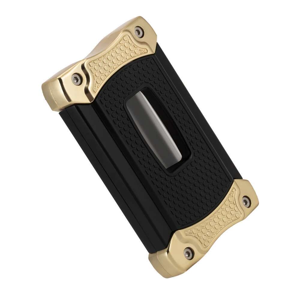 XIFEI Stainless Steel Cigar Cutter Built-In Hole Puncher V-Cut Tool With Gift Box Cigarette Scissors Accessories Smoking Tools