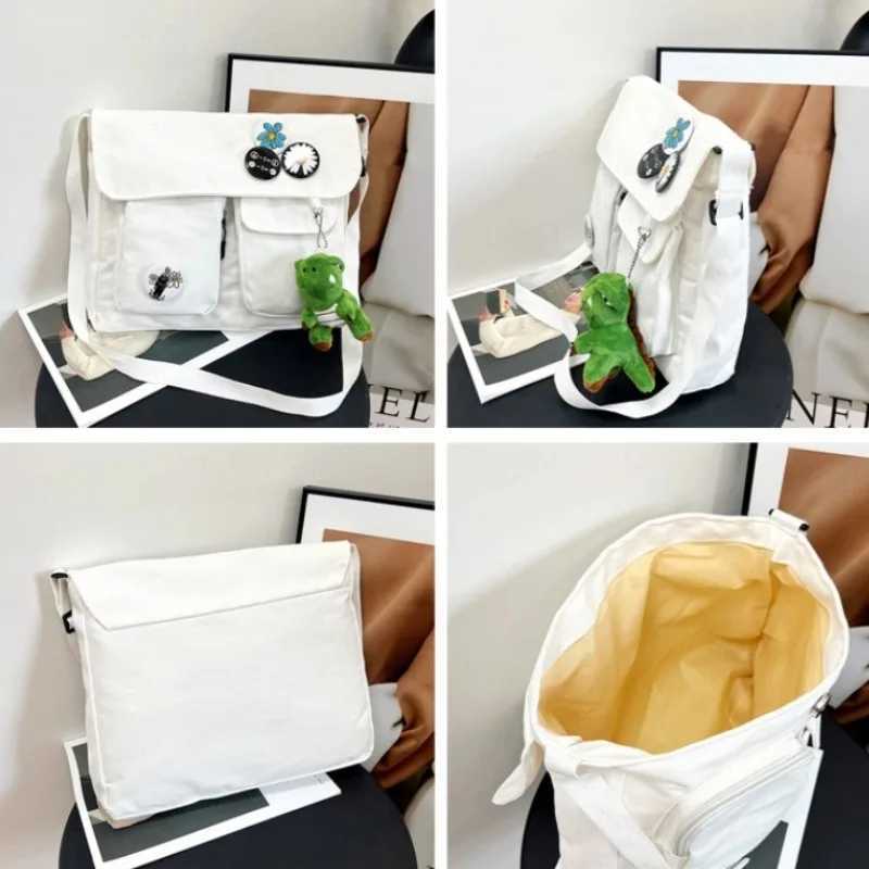 Japanese Harajuku Cute Girl Messenger Shoulder Bag Canvas Student School Female Z250225