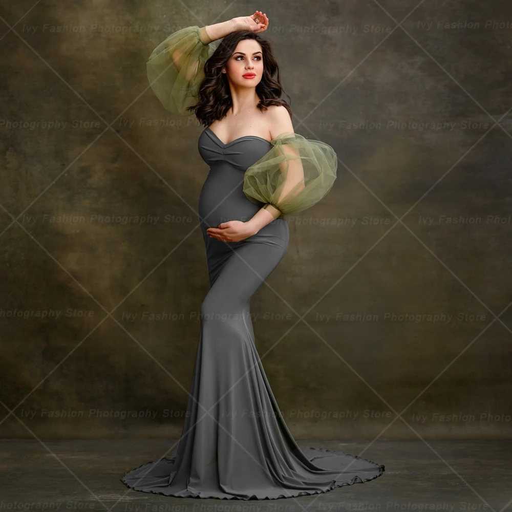 Maternity Dress For Baby Showers Off Shoulder Slim Fit Dress Photo Shoot Photography Dress For Women Clothes For Pregnant Women X250224