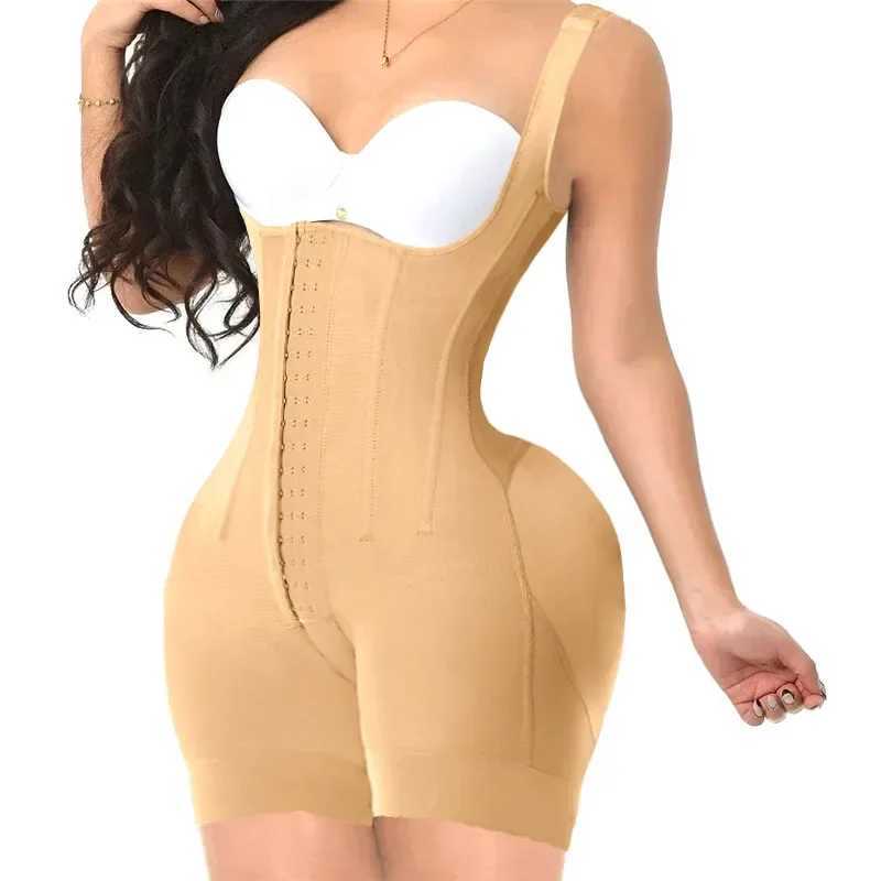 Purple Fajas Colombian Girdle XXS Bodysuits Shapewear Control Panties High Compression Waist Trainer Corset Slimming Body Shaper M250225