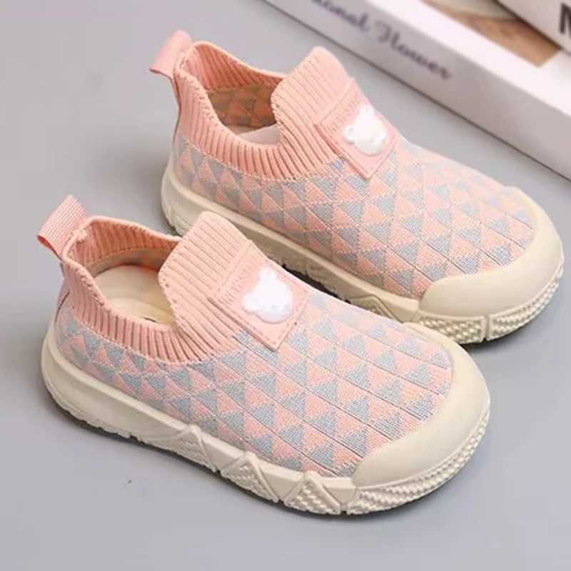 Childrens Sock Shoes Boys Girls Knitted Shoes Cloth Shoes Kids Baby Slip-ons Sports Shoes Spring Autumn Casual Shoes X250224