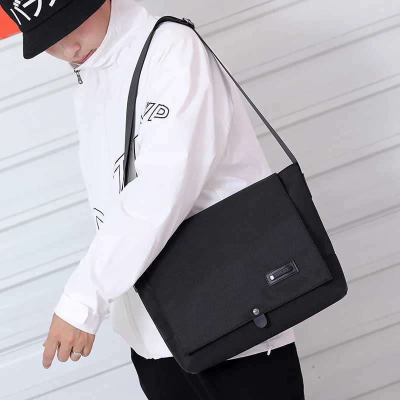 High Quality boys Business Handbags Vintage Mens Shoulder Bag Business Travel Crossbody Bag Large Capacity Casual Messenge Bag Z250225