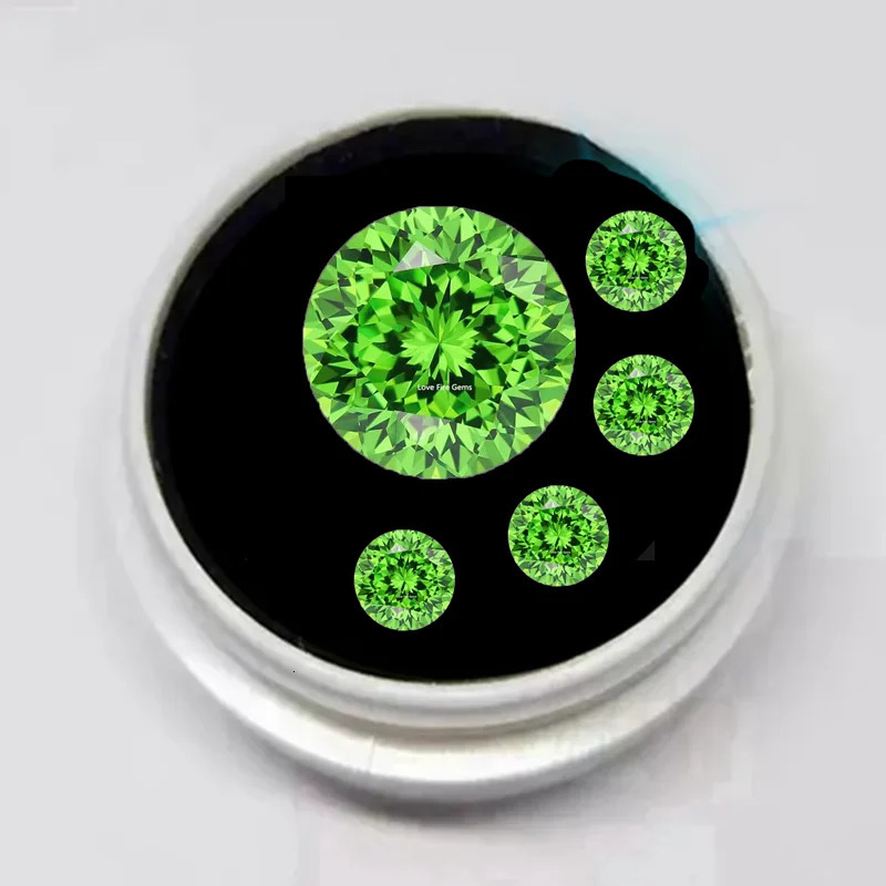 Natural Tsavorite Green Emerald Gemstone Round Cut 11.0mm 5.0 Cts VVS Gem Beads For Jewelry Making 250222