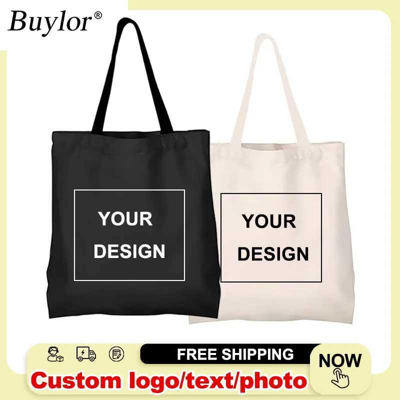 Purchase custom canvas tote bags womens Christmas printing design gift bags and add your personalized custom gift shopping bags Z250224