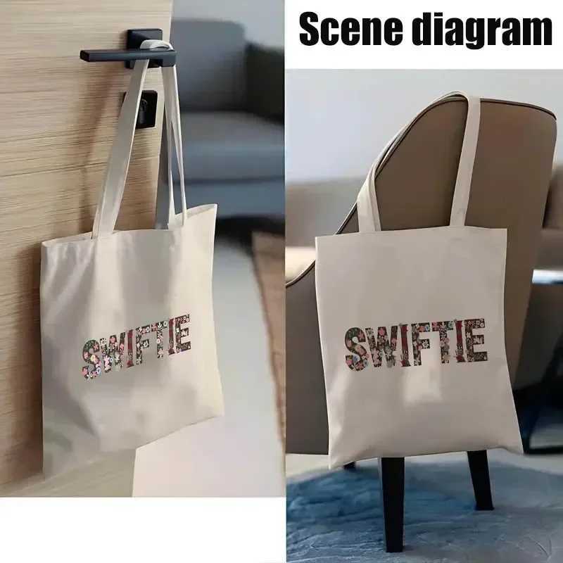 Abstract Face Print Women Shoulder Bags Canvas Tote Bag Daily Casual Storage Pouch Eco Reusable Handbag Shopping Shopper Bags Z250224