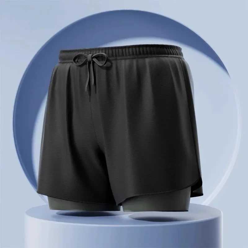 Large size double-layer swimming trunk line newly printed adult swimming trunk lineXJ250224