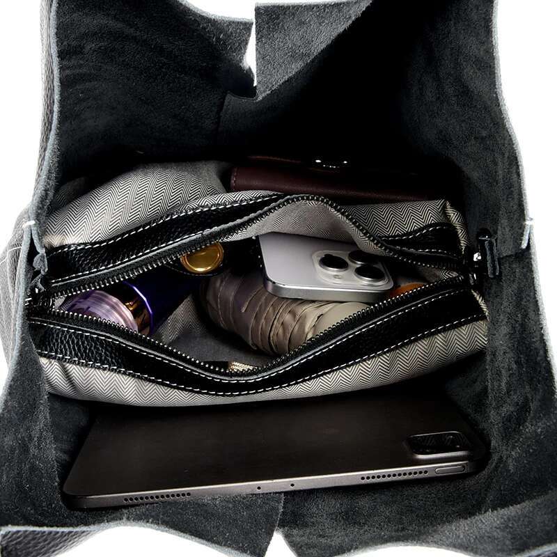 Genuine Shoulder Bag Fashionable Women Handbag Urious Designer Soft Leather Office Pocket Classic And Versatile Tote