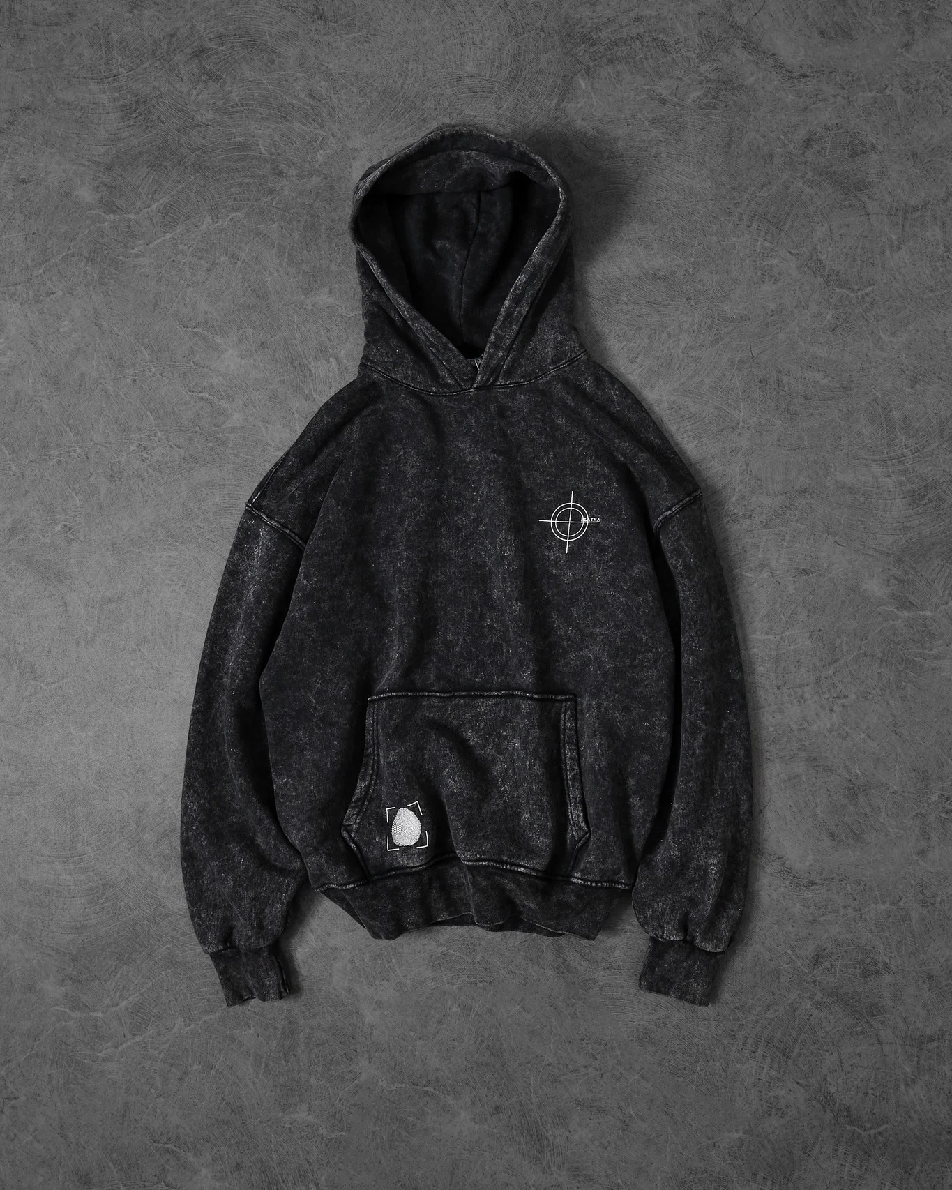 Fashion trend SLATRA washed oversized sweatshirt street Harajuku loose mens and womens pullover 250224