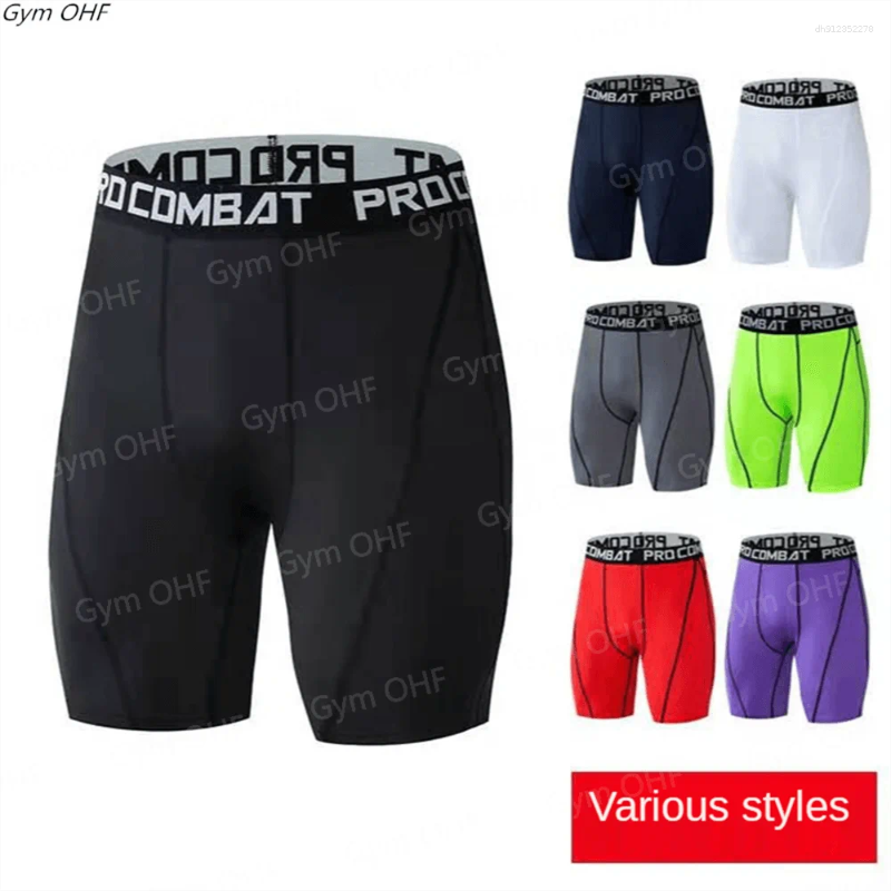 Men's Shorts Summer Sports Quick Dry Breathable Compression Tight Bottoms Basketball Fitness Running Training Casual 3XL