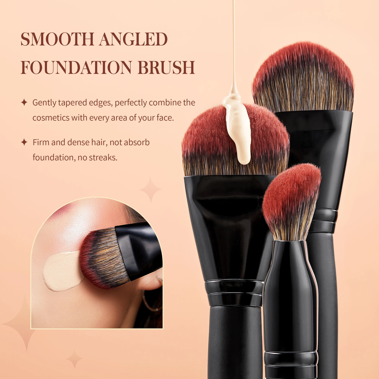 Jessup Makeup Brushes Set 3-21pcs Premium Synthetic Big Powder Foundation Concealer Eyeshadow Eyeliner Spoolie Wooden T271 250305