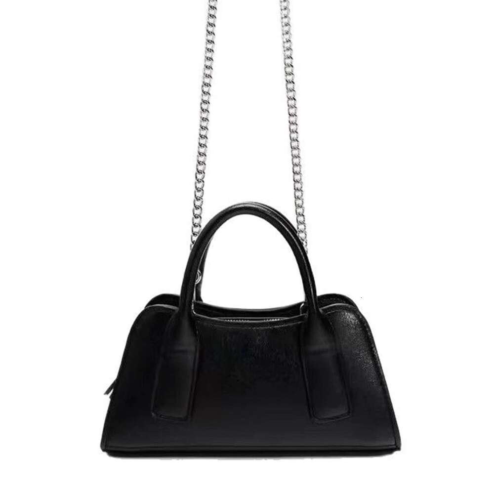 Mini Black Handbags Casual PU Leather Shoulder Crossbody Bag Tote Bags For Women 2025 Clutch Small Chains Phone Flap NEW