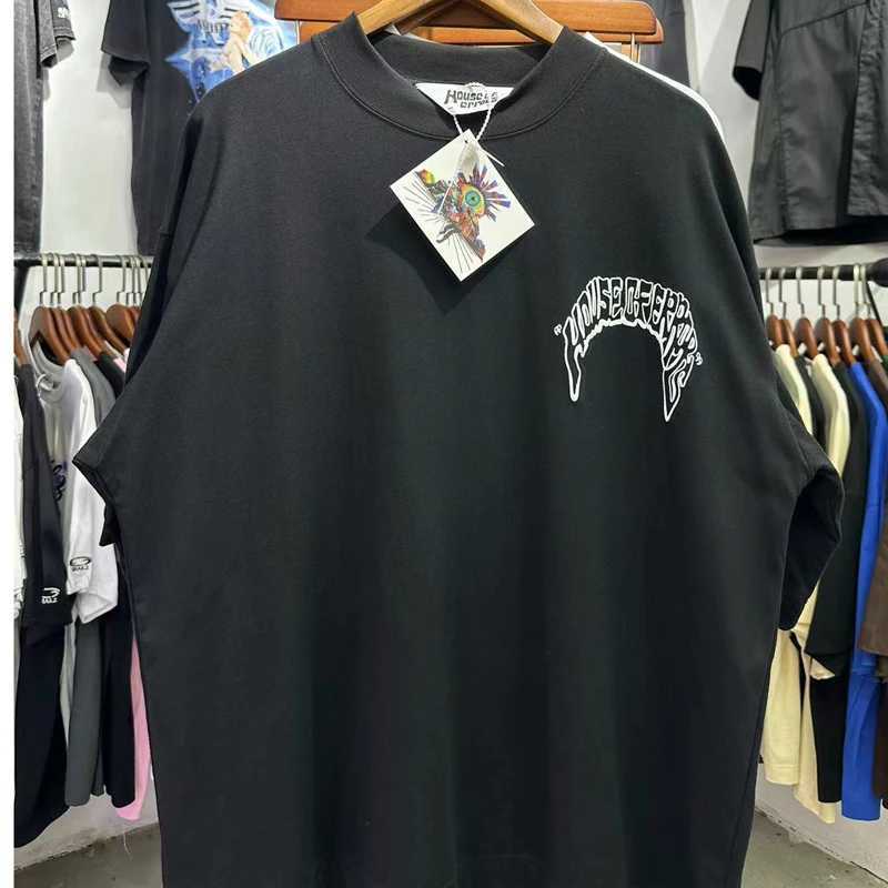 2024 Hipster Letter Print House of Errors T-shirt Summer Casual Crew-neck House of Errors Short-slved Tops Y250225