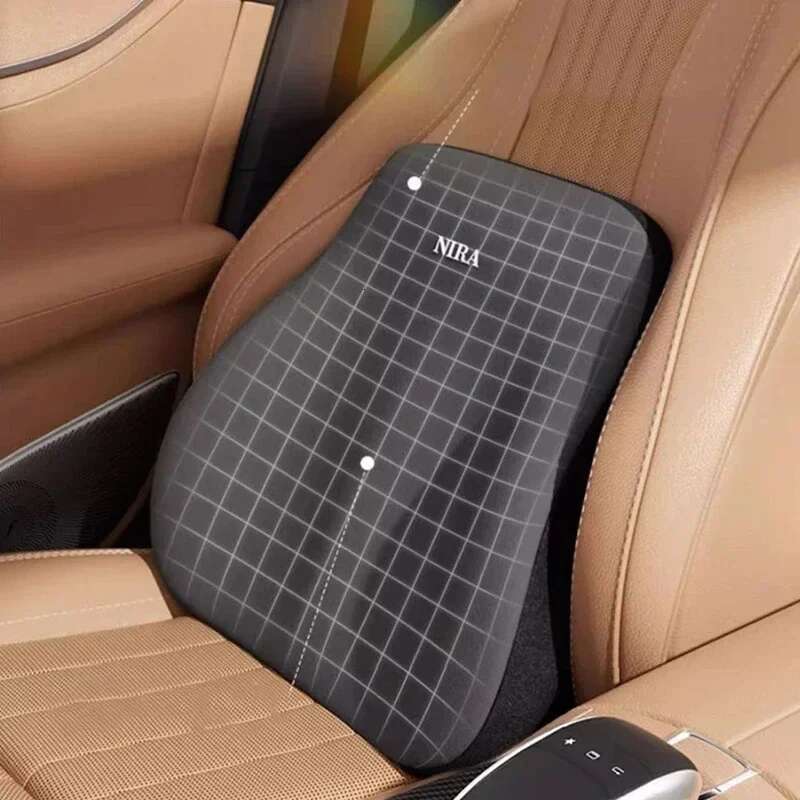 Update High Quality Memory Cotton Neck Support Pad Headrest Waist Pillow Car Seat Back Driver Lumbar Cushion