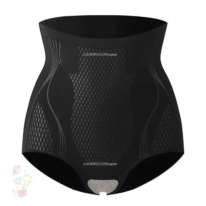 Summer Ice Silk Shaping Women Sculpt Shaping High Waisted Body Briefs Shaper Tummy Slimming Flat Belly Shapewear Lingere M250225