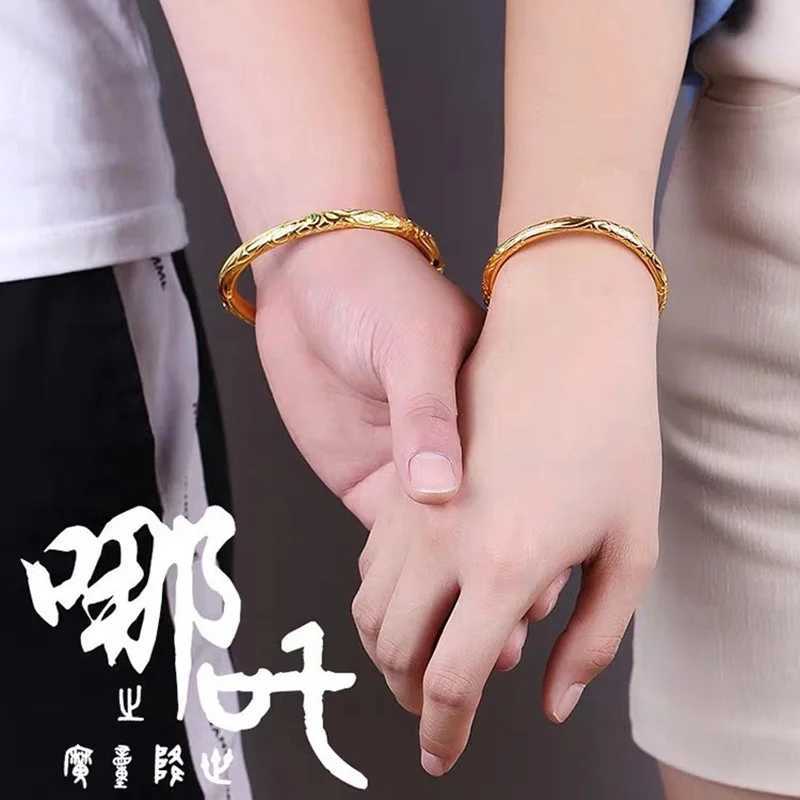 Bright Star NEZHA 2 Thousand Kun Bracelet 2-piece Set Copper Bracelet Gold Plated Color Not FadingXJ250225