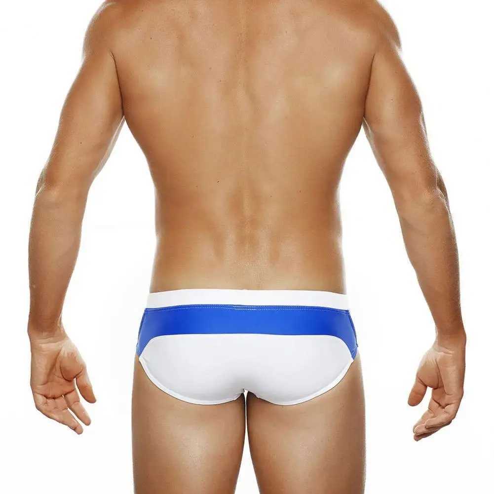Mens Swimming Briefs Low Waist Drawstring Quick Dry Swimwear Slim Fit Bathing Surfing Water Sports Swimming Trunks Swim ShortsXJ250224