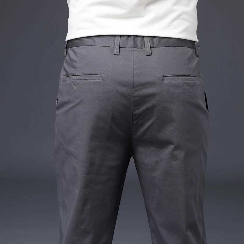 Mens pants cotton casual elastic mens pants mens pants high-quality 4-color plus size pants set 42 44 46 W250225