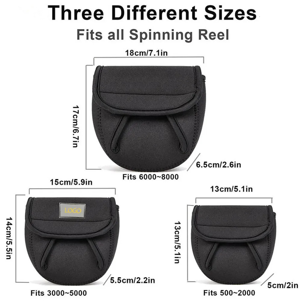 SML Spinning Fishing Reel Cover Neoprene Wheel Protective Case Waterproof Bag Storage Water Drop Package Outdoor 250213