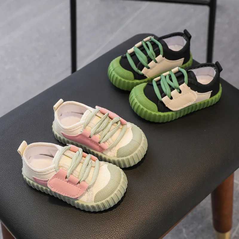 Childrens shoes girls and boys sports shoes canvas breathable shoes for young children spring running sports baby soft unisex sports shoes 1-8Y X25040