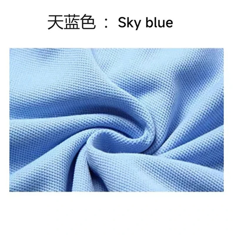 Summer embroidery solid color Lapel mens short sleeved Polo shirt casual slim fit golf sports top business work shirt street me 250224