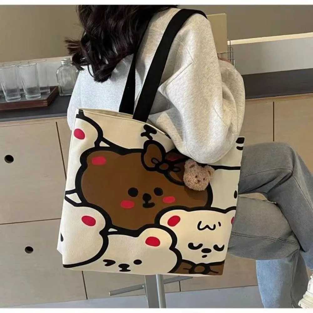 Home>Products>Cartoon Bear Canvas Shoulder Bag>Large Capacity Handbag Z250224