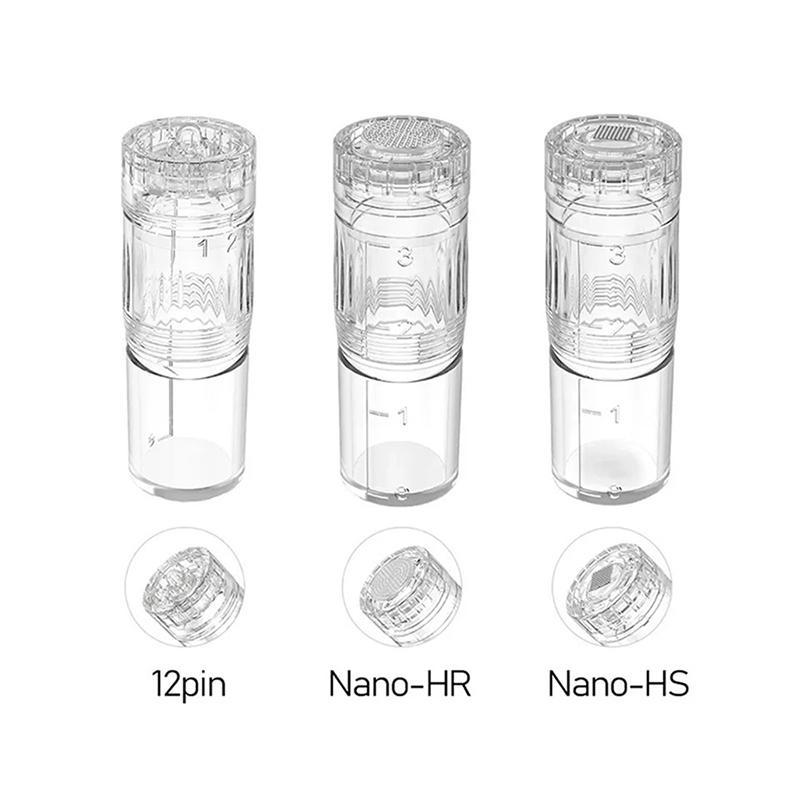 50Pcs Hydra Pen H5 Microneedle Cartridge 4-pole EMS Microcurrent Microneedling 12pin 24pin 36pin HS HR for Dermapen H5 Hydra.Pen H3 Nano-HR Nano-HS H1