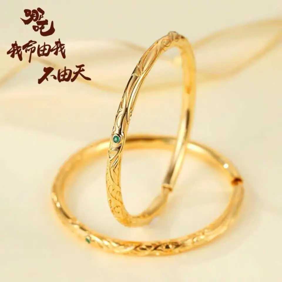 Nezha Demon Child Descends To The World Qiankun Circle Bracelet Anime Movie Peripheral Couples Valentines Day GiftXJ250225