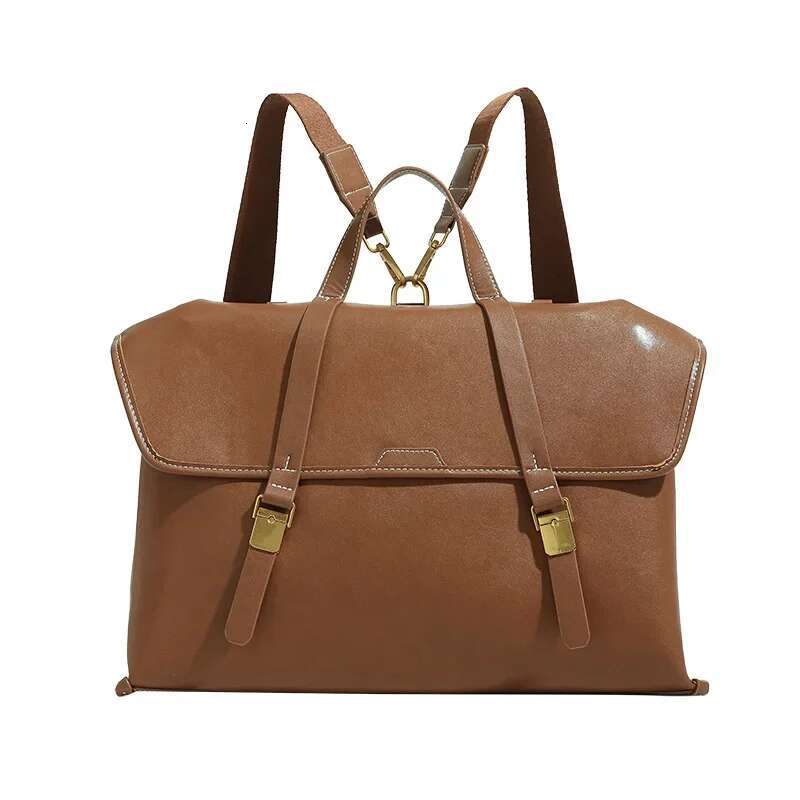 Summer New Niche High-End Fashion Backpack Vintage Large Capacity Tote Commute Computer Bag For Business Professionals backpacks