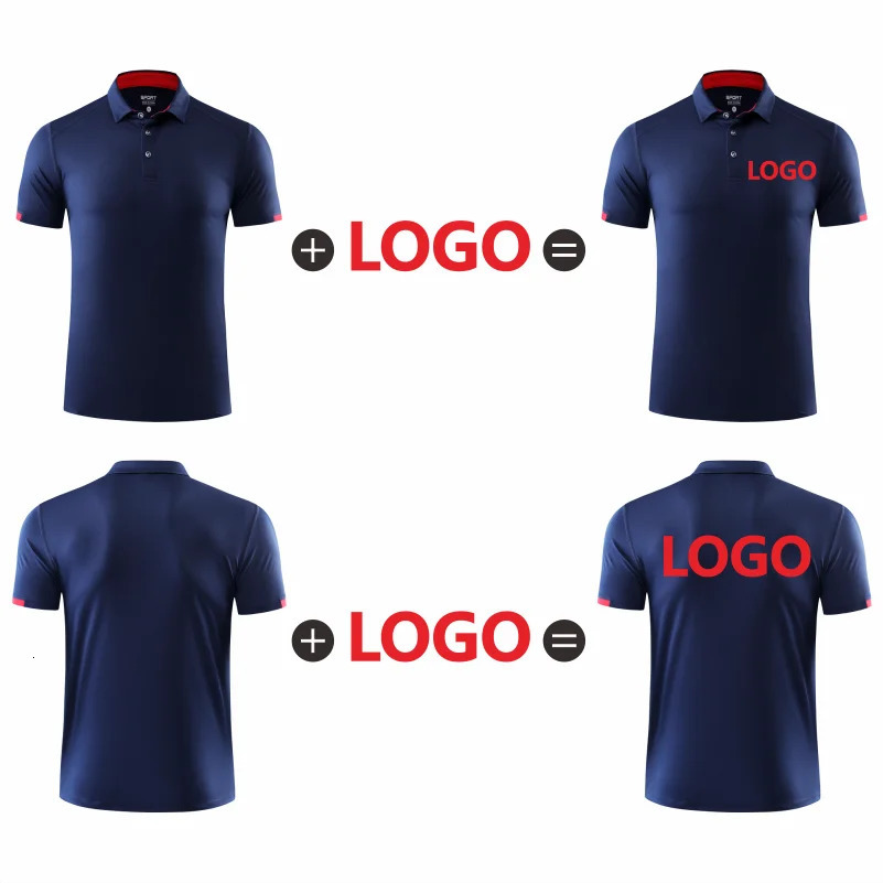 Quick-drying Sports Polo Shirt Custom n Company Breathable Short Sleeved Polo Embroidery Printing Patter Text 250224