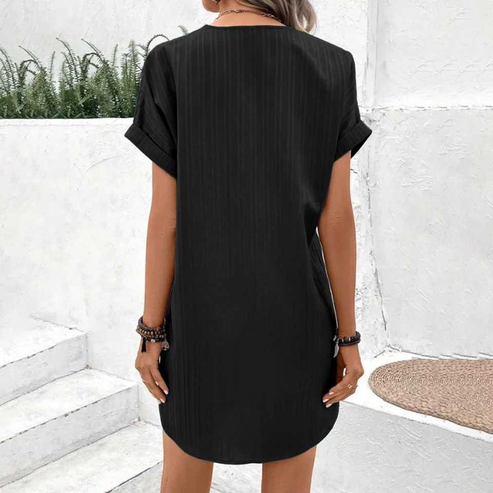 Vintage Womens Dress 2024 Summer Solid Sexy Mini Skirt Korean Fashion Fe Clothing Casual Slim High Waist Sexy Short DressXJ250224