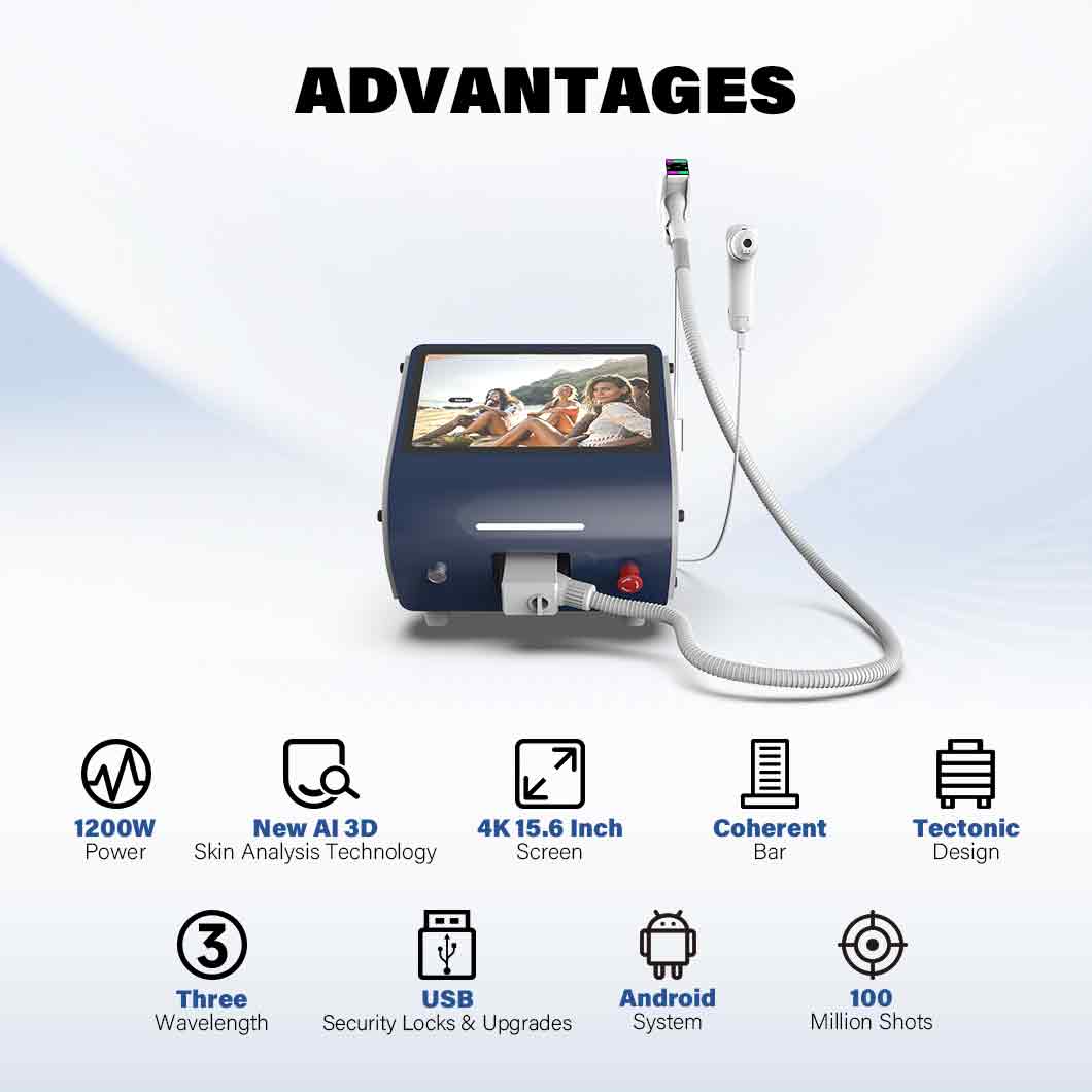 Remote control system 808 diode laser beauty machine laser diode fast painless hair removal User manual