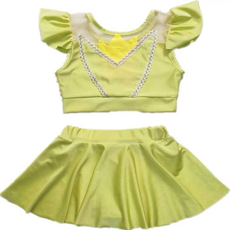 Princess Girl swimsuit cute design childrens beach swimsuit size 100-150 childrens summer swimsuit X250224