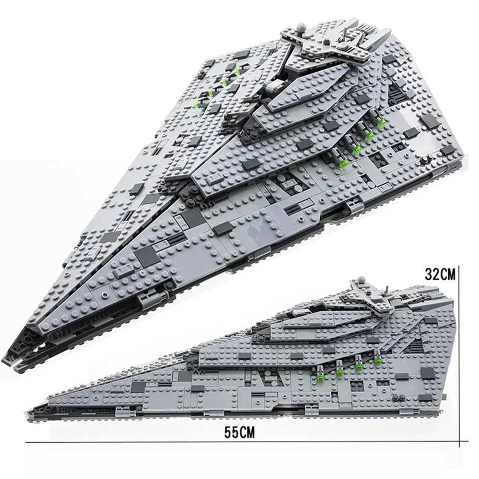 Blocks New Spaceship Bricks First Order Destroyer Space Compatible with 75190 Spaces Model Building Blocks Collectable Model Kits Gifts Y2502257WBP