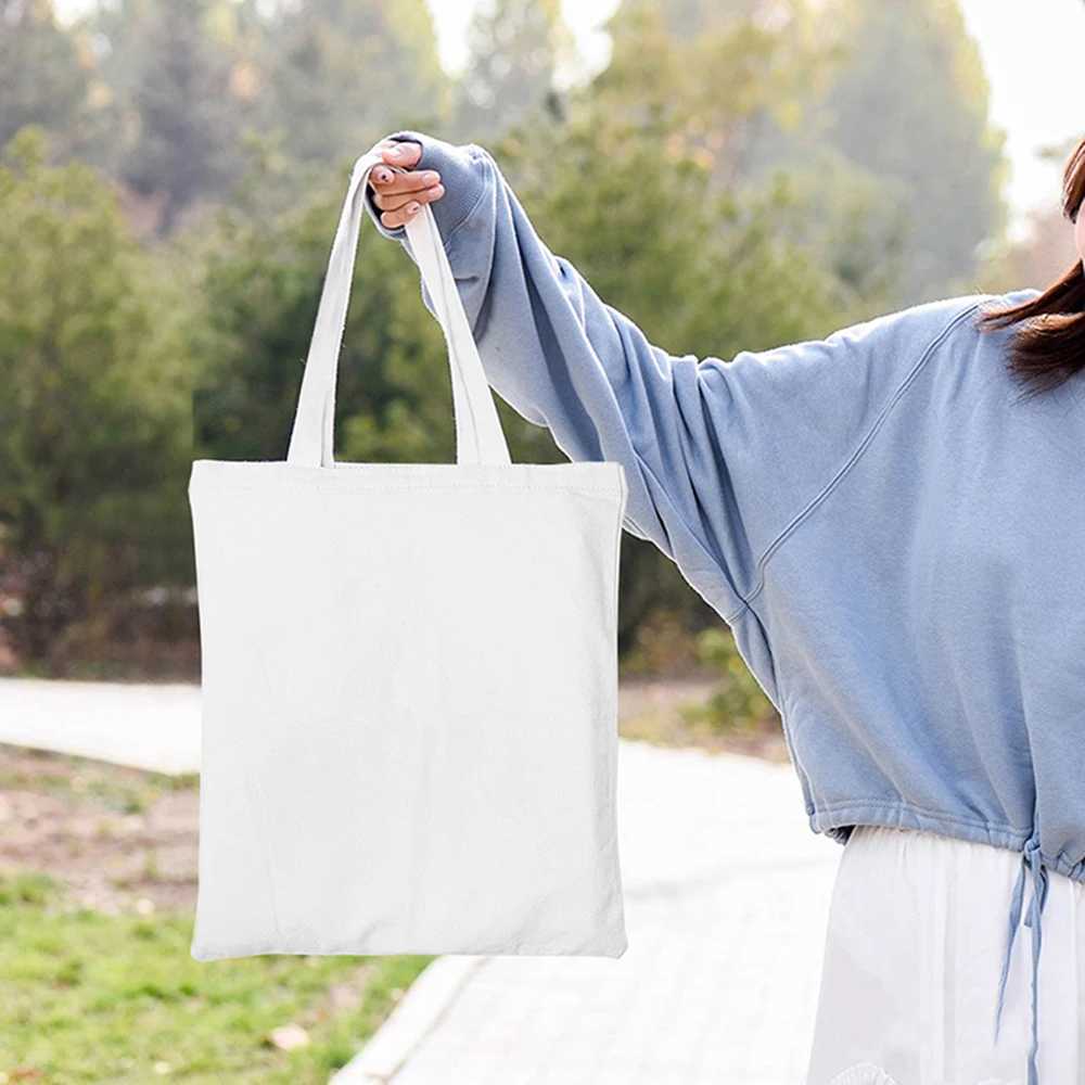 DIY Graffiti Blank Non Custom Handbag Shopping Drawing Original Design Travel Canvas Shoulder Bag Womens Handbag Z250224