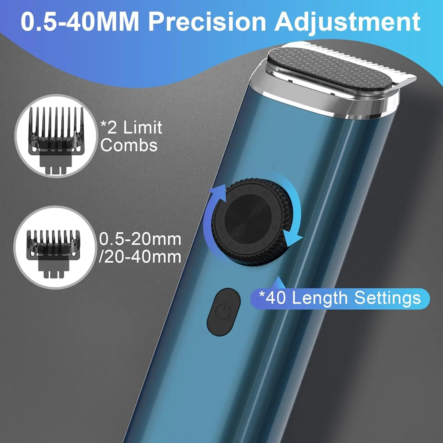 Sejoy Mens Beard Trimmer Cordless Nose Hair Waterproof and Set Electric Shaver 250217