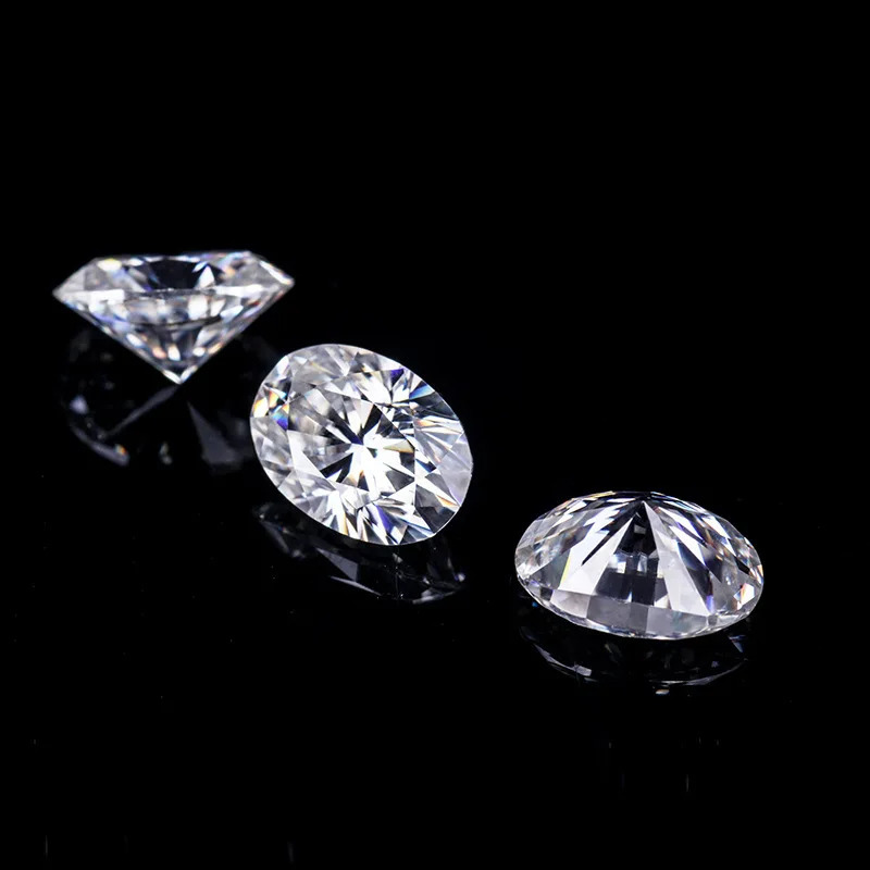DJMAX 0.1-20ct Rare Oval Cut Loose Stone D Color Lab Grown Super White Certified Ellipse Oval Diamond 250222
