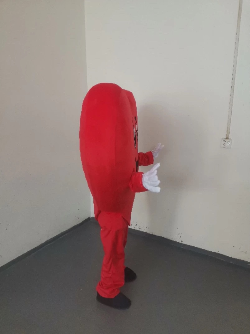 Mascot doll costume Adult Red Heart cartoon Mascot Costume Fancy Dress for Halloween Christmas performance Party Festival Mascot outfit can