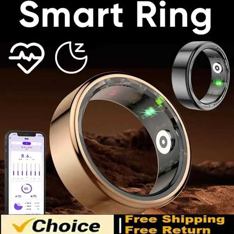 Smart Ring 2024 Smartring R02 Health Monitoring IP68 Waterproof Multi-sport Modes Sleep Tracker Finger Ring Man W250225