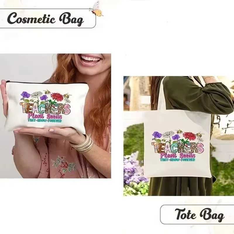 Cartoon Zoo Animal Women Canvas Shopping Bag Large Capacity Student Girl Shoulder Handbag Reusable Lady Tote Bag Female Handbags Z250224