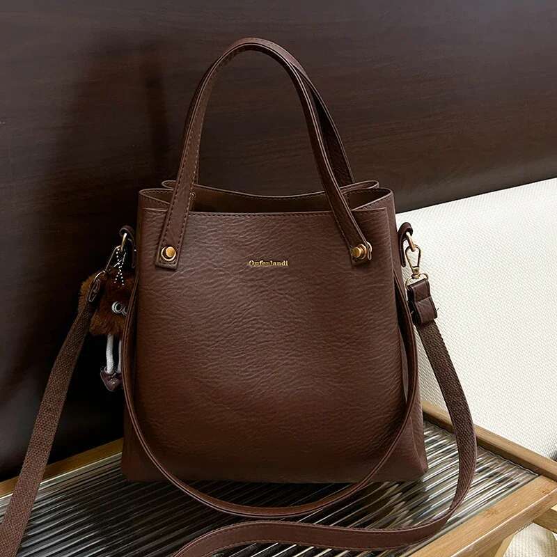 Brand Women's Big Shoulder Crossbody High Quality Leather Messenger Handbag Travel Tote Bag for Female Purse