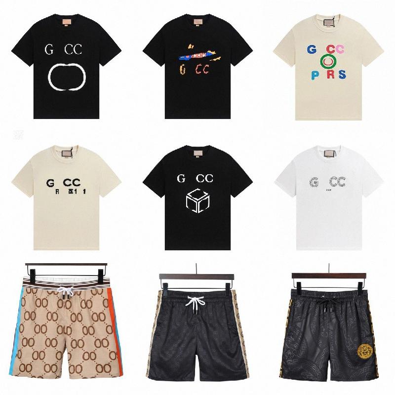 mens designers shorts and t shirt summer fashion streetwears clothing quick drying swimwear printing board beach pants short sleeve man Luxury T-shirts and shorts