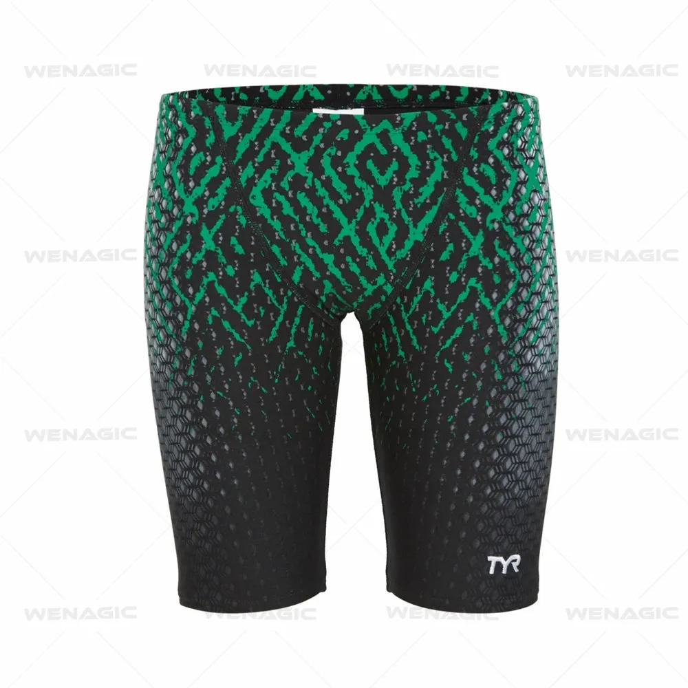 Mens swimming relay Lycra patterned beach shorts fast drying sea sports pants jammer surfing safety Knicks 250222