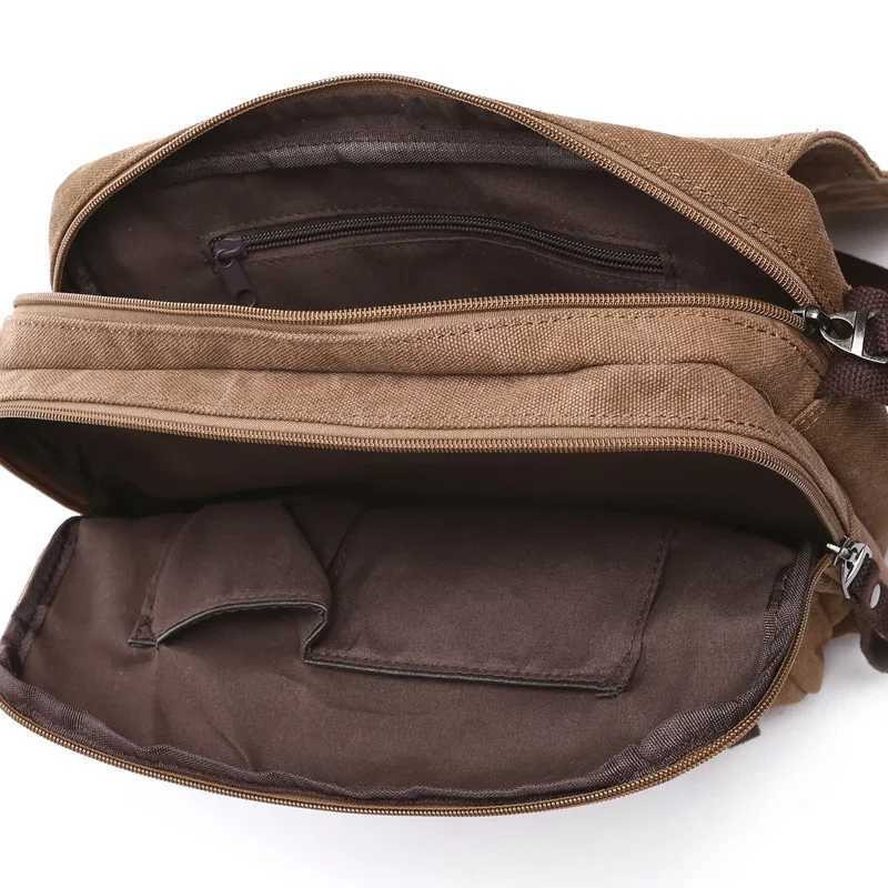 New Men Shoulder Messenger Bag Traveler Zip Shoulder bag Casual canvas bag mens bag bags de hombre bag messenger sac homme Z250225