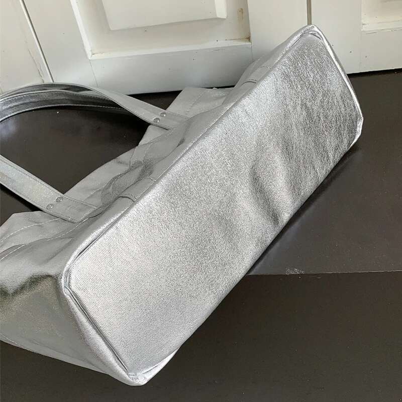 Korean Casual Tote Bags For Women Designer Handbags Purses 2024 New In PU Oil Wax Leather Rivet Multiple Pockets Shoulder