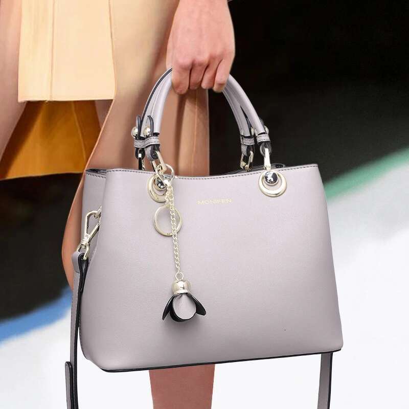 monifen 2024 Vintage Brand Genuine Leather Cowhide Casual Handbag Large Capacity Women's Bag