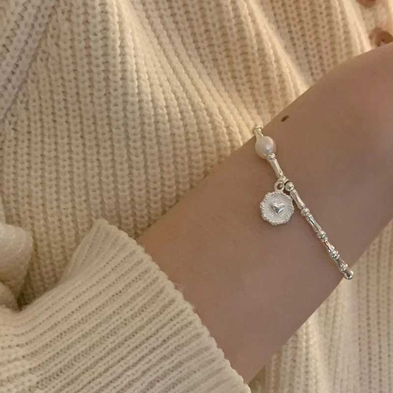 925 Sterling Silver Bracelet Partial Pearls Knots Bracelet for Women Simple Fashion Party Wedding Jewelry Girl Birtay GiftsXJ250225