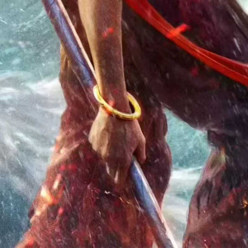 Nezha 2 The Devil Boy Conquers the Dragon King Nezha Same Style Qiankun Ring Bracelet Ring Seal Bracelet 24k Plated BraceletXJ250225