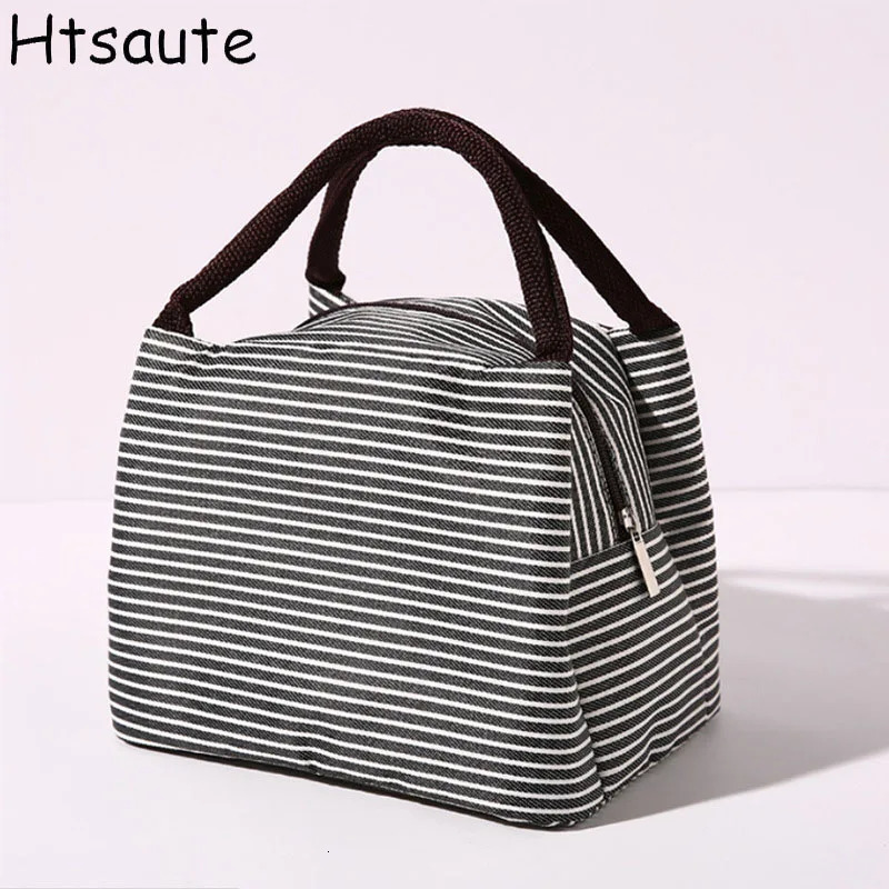Portable Lunch Bags Thermal Insulation Lunch Box Storage Bag School Lunch Box Bag Picnic Storage Large Capacity Tote 250224