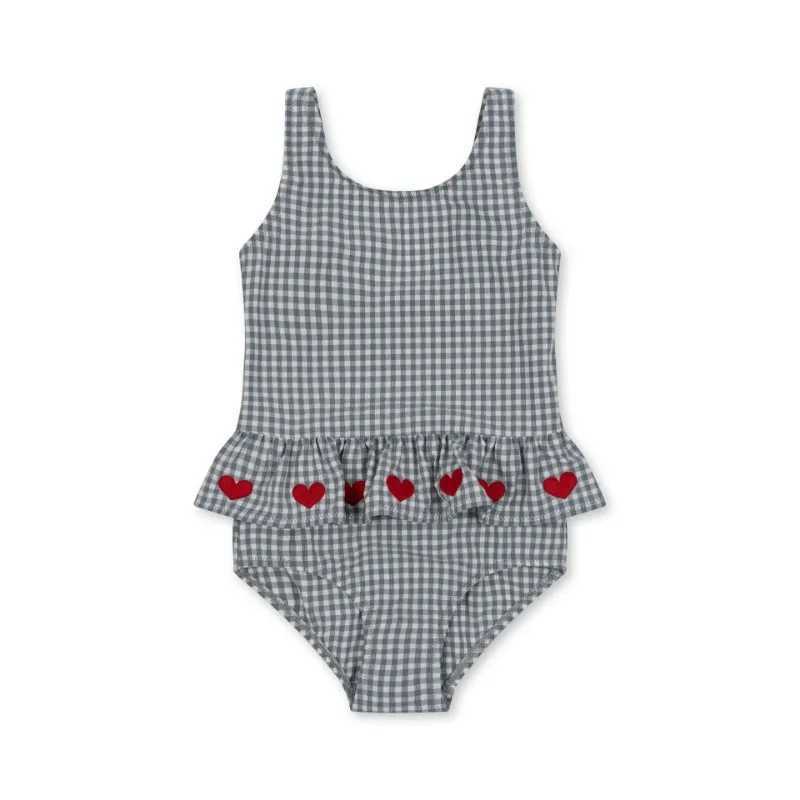 Baby Girls Swimwear Love Two Pieces Sunscreen Swimsuit Girl Swimwears Bikinis Kids Swimming Childrens Swimsuits Mayo X250224
